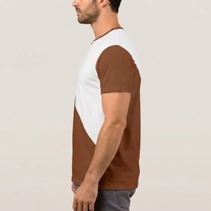 เสื้อยืดผู้ชายถักลายทูโทนสีตัดกันแบบลำลอง คอทรงกลม แขนสั้น ทรงเข้ารูป ผ้าฝ้าย ขายส่งสำหรับฤดูร้อน - Product Image 4