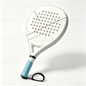 Raqueta de Pádel Personalizada 2026 con Logotipo Impreso, Marco de Fibra de Carbono, Correa para la Muñeca y Gráficos Superficiales Personalizados - Product Image 2