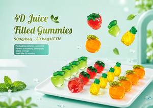 4D Peeled Gummy <b>Candy</b> Shaped Like Chewy Sweet Christmas <b>Candy</b> with Fruity Flavors in Multi-Colored Bags DAI LONG Brand Vietnam - Product Image 3