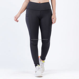 Leggings de fitness pour femmes 2024, taille haute, respirants, en coton/fibre de bambou, tricotés sans couture, style décontracté pour l'été, utilisation en salle de sport - Product Image 3