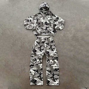 Conjunto de Pantalones y Sudadera con Capucha Unisex de Camuflaje, Poliéster, Alta Visibilidad, Transpirable, Certificado CE, Impresión Digital, Cómodo y Moderno - Product Image 1