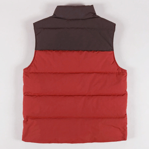 Custom Two Tone Puffer <b>Vest</b> Winter Warm Sleeveless Jacket Color Block Quilted Body Warmer Padded Gilet for Outdoor Casual Wear - Product Image 5