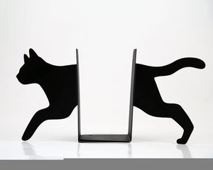 Serre-livres robustes en métal, support de livres de qualité supérieure, conçus pour la maison, le bureau, la bibliothèque, solution de rangement décorative - Product Image 1