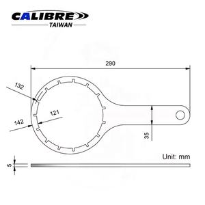 Clé de démontage de filtre à huile et carburant en acier à 15 rainures, 1/2 po, pour moteurs diesel, avec grande poignée, pour LDV Maxus, fabriquée à Taïwan - Product Image 2