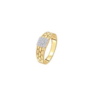 Anillo de oro rosa de 14K con diamantes en racimo, diseño circular, banda de promesa delicada, venta al por mayor, joyería fina, exportación India, directo de fábrica - Product Image 1