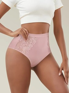 Women's Breathable Seamless G-String Panties Floral Lace Design Sexy Style Plus Sizes Comfortable Waist Logo - Product Image 2
