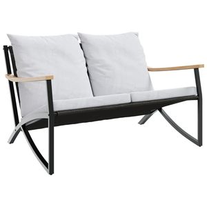 Panca da Giardino Nera Antracite per Arredo Patio - Product Image 2