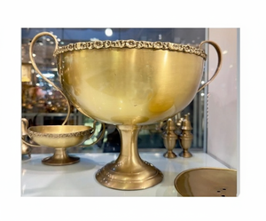 Bestest Design Brass Gold Color Chocolate Bowl With Handles <b>Dinnerware</b> Food Serving Bowl At Cheap Prices - Product Image 1