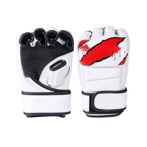 Gants de boxe MMA professionnels en cuir de vachette 16 oz avec fermeture auto-agrippante haute densité pour le kick-boxing, le Sanda et l'entraînement MMA - Product Image 6