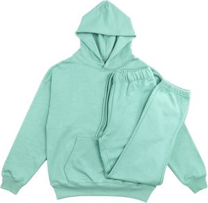 ชุดเซ็ตเสื้อฮู้ดดี้และกางเกงวอร์มทรงโอเวอร์ไซส์ ผ้าโพลีเอสเตอร์/คอตตอน คุณภาพสูง กันน้ำ ระบายอากาศได้ดี สไตล์สตรีทแวร์ สำหรับผู้ชาย - Product Image 5