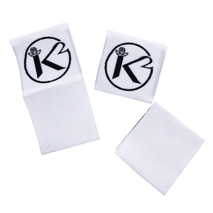 Etiquetas de Tela Tejida Personalizadas al por Mayor con Bordes Cortados con Láser, Logotipo Estampado en Caliente, Material de Poliéster, Autoadhesivas y Lavables - Product Image 5