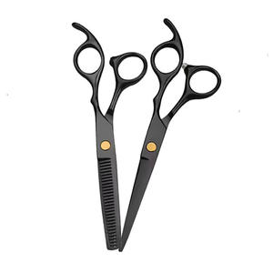 Tijeras de Peluquería Profesionales de Acero Inoxidable Negro de 7 Pulgadas - Product Image 6