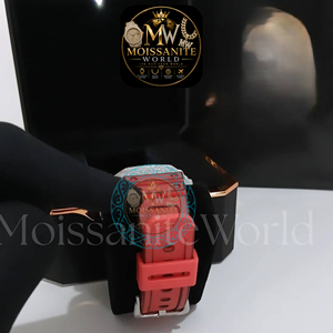 Reloj de Pulsera de Lujo para Hombre, con Diamantes Moissanite VVS, Completamente Cubierto de Acero Inoxidable, 20 mm, Movimiento de Cuarzo Analógico, Edición Limitada - Product Image 3