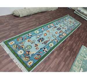 Tapis de prière moderne, abstrait, fait main, tissé, à poils coupés, antidérapant, avec envers en mousse, pour la maison et l'exercice, tapis longs de style élégant - Product Image 2