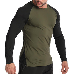 T-shirt de fitness à séchage rapide pour hommes avec logo personnalisé, vêtements de sport professionnels pour la salle de sport et les activités de course à pied - Product Image 1