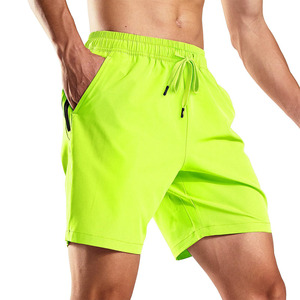 Pantalones cortos de movimiento activo para hombre, con doble costura, cintura con cordón, transpirables, profesionales - Product Image 1