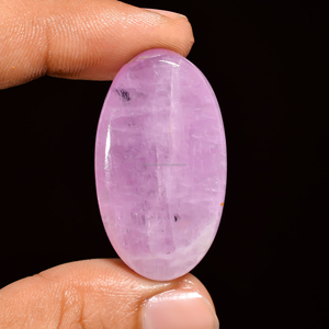 Cabujón natural de kunzita rosa y espodumen fucsia de base plana, piedras preciosas sueltas FAIJAN GEMS FK-421, certificado por terceros - Product Image 2