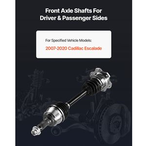 Semiasse Anteriore Sinistro e Destro con Giunto Omocinetico in Acciaio per Sostituzione Automobilistica Lato Guida e Passeggero - Product Image 2