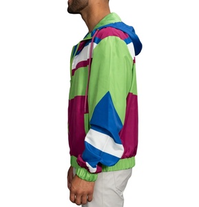 Men <b>Lightweight</b> Windbreaker <b>Jacket</b> Best Quality Color Block Fishing Breathable Windbreaker Zip up Hooded <b>Jacket</b> - Product Image 6