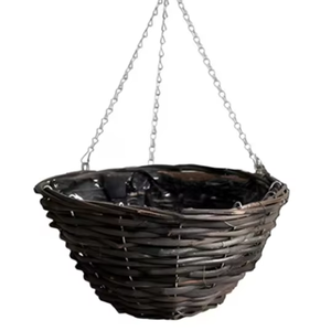 Fabricant vietnamien de pots de rangement au sol en rotin de style rétro avec poignées, tissés à la main, écologiques - Product Image 1