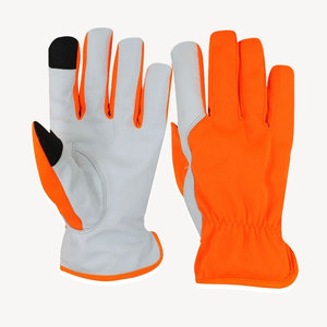 Factory Made Custom Design Cow Leather Safety <b>Gloves</b> New Style Best Quality Working Safety Wear <b>Gloves</b> - Product Image 6
