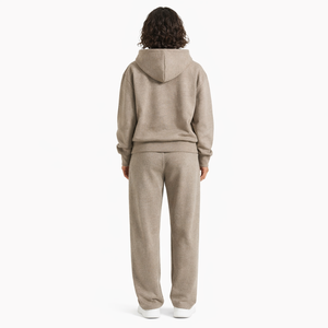 ชุดวอร์มผู้หญิงทรงบ็อกซี่แบบครอปพิมพ์โลโก้ได้ตามสั่ง ขายดี ผลิตจากผ้าฝ้าย 100% เสื้อฮู้ดซิปแบบลำลองสำหรับผู้หญิง - Product Image 3