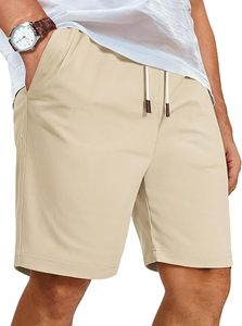 Shorts chino pour homme, taille mi-haute, à boutons, anti-humidité, extensibles, style décontracté chic, pour l'été, avec logo personnalisé, pour le golf - Product Image 3