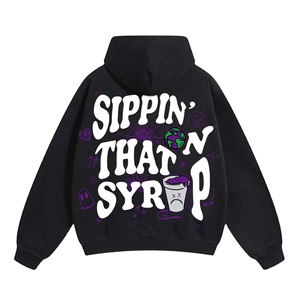 Sudadera con Capucha Personalizada para Hombre, Estilo Urbano, de Algodón Grueso y Felpa, Hip Hop, Holgada, de Corte Amplio - Product Image 4