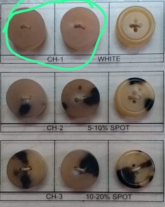 กระดุมเขาควายอาเกตธรรมชาติแกะสลักสไตล์สัตว์พร้อมคุณสมบัติกันน้ำ - Product Image 1