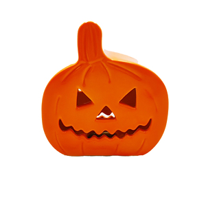 Christmas Pumpkin Shape Glazed Ceramic <b>Battery</b> <b>Operated</b> Tealight Holder Decorative Jack O Lantern Candle Holder Home Party - Product Image 2