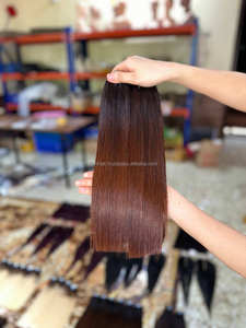 Os vietnamien couleur marron droit avec des longueurs courtes prêtes à expédier disponibles en stock maintenant de 8 à 10 pouces - Product Image 3