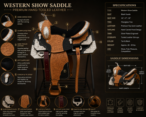 Premium Genuine Leather Jumping Dressage Horse Saddle English Riding Handcrafted Close Contact <b>Equestrian</b> Customized Wood Tree - Product Image 6