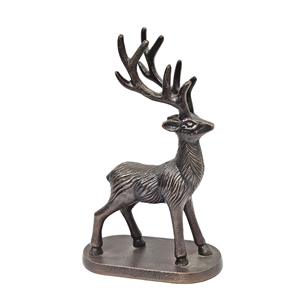 Sculpture de renne classique moderne faite à la main, best-seller, meilleur prix, décoration d'intérieur pour les célébrations de Noël, en métal - Product Image 2