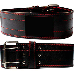 Ceinture de musculation unisexe réglable en cuir véritable noir de 13 mm d'épaisseur avec support dorsal personnalisé et fermeture auto-agrippante pour la perte de poids – Vente en gros - Product Image 6