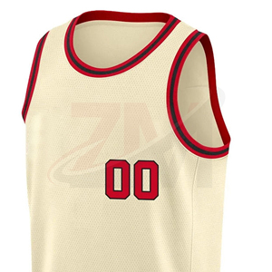Camiseta de Baloncesto Personalizada ZM para Hombre, Sublimada, a Rayas, sin Mangas, Transpirable, 100% Poliéster, Corte Holgado, Ropa para Adultos - Product Image 4
