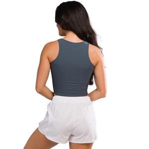 Flex Tank Camiseta sin mangas ligera y elástica para mujer Tenacity Lite, ropa deportiva para gimnasio y entrenamiento, con ajuste moderno, color azul marino oscuro - Product Image 4
