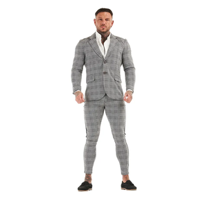 Black Solid Custom Tailored Wedding Suit Men Slim Fit Wool Blend Formal <b>Blazer</b> Luxury High Quality Wholesale Men’s Suits <b>Sets</b> - Product Image 5