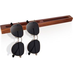 Custom Rustic Wooden Eyeglass Holder Wall Mount Sunglasses Storage <b>Rack</b> Eyewear Display Stand <b>Glasses</b> Hanging Organizer - Product Image 1