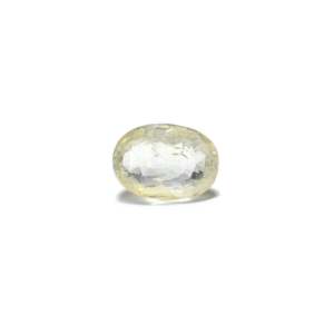 Loose 5.4 Carat Oval Cut Yellow Sapphire Gemstone for Fine Jewelry - Product Image 1