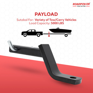 Corde de remorquage robuste Roadpower, sangle de récupération durable de 5 m avec boucles renforcées, idéale pour les véhicules tout-terrain, les voitures et les camions - Product Image 5