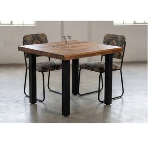 Juego de Mesa y Sillas de Comedor de Madera Maciza Moderna, Juego de Asientos de Lujo para el Hogar, Hotel y Hostelería - Product Image 6