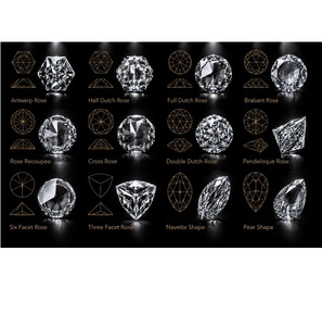 Diamante Suelto Cultivado en Laboratorio, Corte Rosa, de la Mejor Calidad, Blanco Brillante, Corte Excelente, Gema Premium para Joyería Fina - Product Image 1