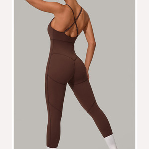 Bodysuits pour femmes, sans couture, confortables, respirants, écologiques, extensibles dans quatre sens, séchage rapide, antibactériens, en spandex/nylon, vente en gros - Product Image 2