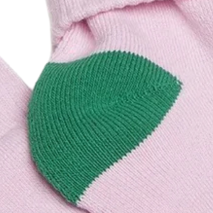 AKA Foldable <b>Socks</b> Pink Green White Cotton Blend Low Cut Soft Breathable Stretch Comfortable Casual Everyday Wear - Product Image 3