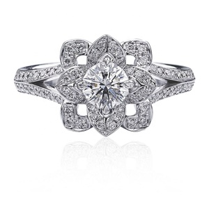 Anillo de diamante natural personalizado 18K oro real boda banda GIA certificado Diamante joyería anillo para mujer - Product Image 6