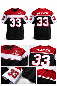 Maillot de football américain personnalisé pour femmes, en mesh polyester haute performance, uniforme d'équipe, nom et numéro personnalisés, OEM ODM en gros - Product Image 4