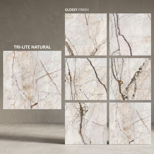 Vistaar - Baldosas de Porcelana Antideslizantes para Pared y Suelo, Aspecto de Mármol Marrón Oscuro Atenúa, Piedra de Ónix China Natural de 800x800 mm y 10 mm de Grosor - Product Image 6