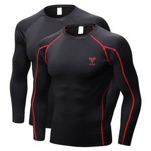 Chemises de compression en tissu sergé tricoté, anti-rides, légères, écologiques, pour un confort optimal et des performances sportives quotidiennes - Product Image 1