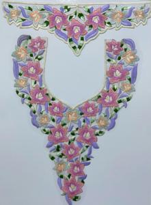 Parches de Lona Bordados Elegantes para Mujer, Bordado Floral de Inspiración Vintage, Ligeros, Hechos a Mano para el Verano - Product Image 5