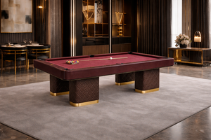 Table de billard de luxe édition spéciale Monarch |   Table de billard en feutre haute performance durable avec finition en cuir et daim - Product Image 3